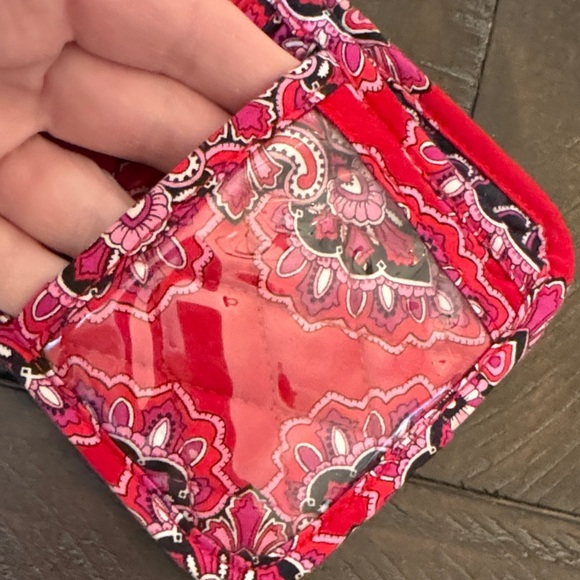 Vera Bradley Red and Pink Wallet - Picture 4 of 8